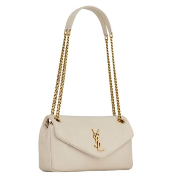 SAINT LAURENT CALYPSO SMALL IN PLUNGED LAMBSKIN - Image 4