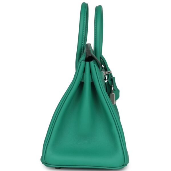 HERMÈS BIRKIN 25 VERT VERTIGO VERSO SWIFT PALLADIUM HARDWARE - Image 4