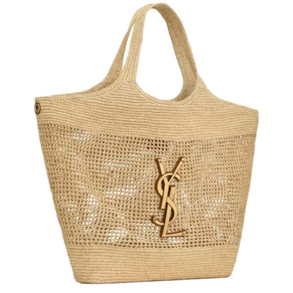 SAINT LAURENT ICARE IN RAFFIA - Image 4