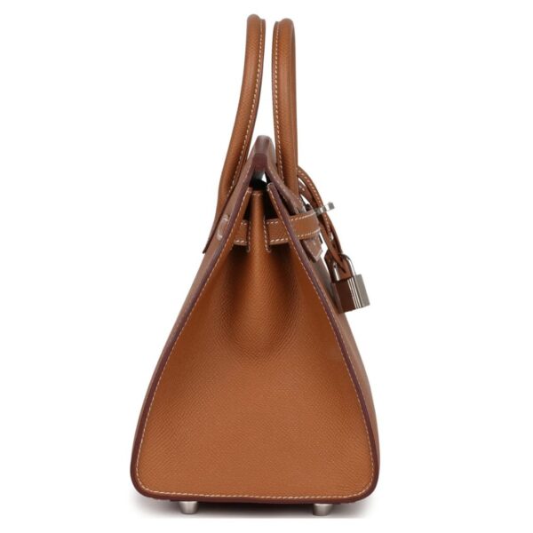 HERMÈS BIRKIN SELLIER 25 GOLD EPSOM PALLADIUM HARDWARE - Image 4