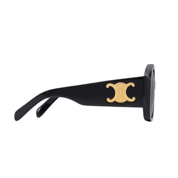 CELINE TRIOMPHE XL 02 SUNGLASSES IN ACETATE BLACK - Image 5