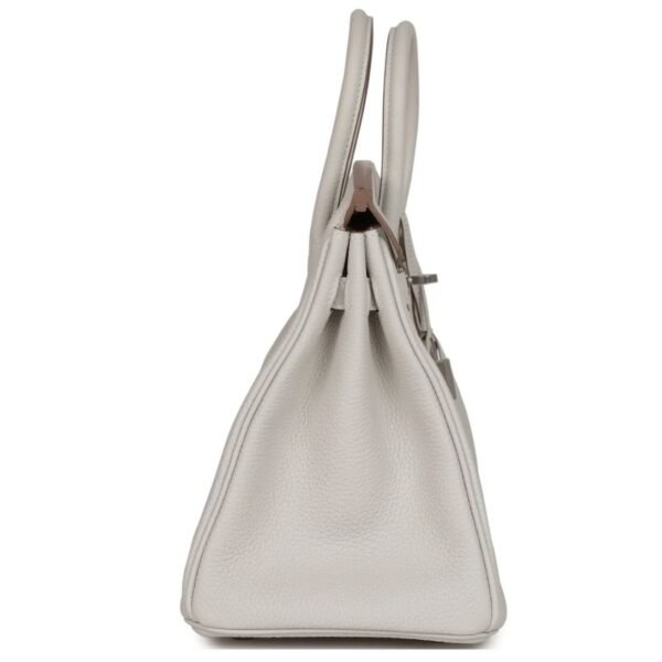 HERMÈS BIRKIN 25 GRIS PALE TOGO PALLADIUM HARDWARE - Image 4