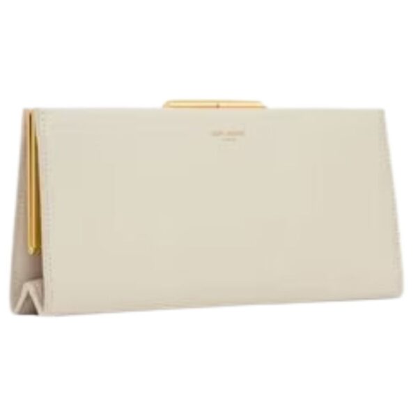 SAINT LAURENT MIDNIGHT SMALL CLUTCH IN SMOOTH LEATHER - Image 4