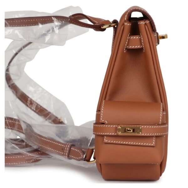HERMÈS MINI KELLY JUMP BACKPACK GOLD SWIFT GOLD HARDWARE - Image 4