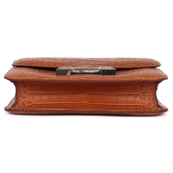 HERMÈS CONSTANCE 1-24 GOLD MATTE ALLIGATOR MARQUETTE PALLADIUM HARDWARE - Image 5