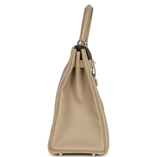 HERMÈS KELLY RETOURNE 35 TRENCH TOGO PALLADIUM HARDWARE - Image 4