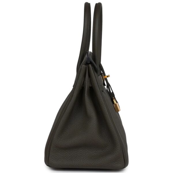 HERMÈS BIRKIN 30 VERT DE GRIS TOGO GOLD HARDWARE - Image 4