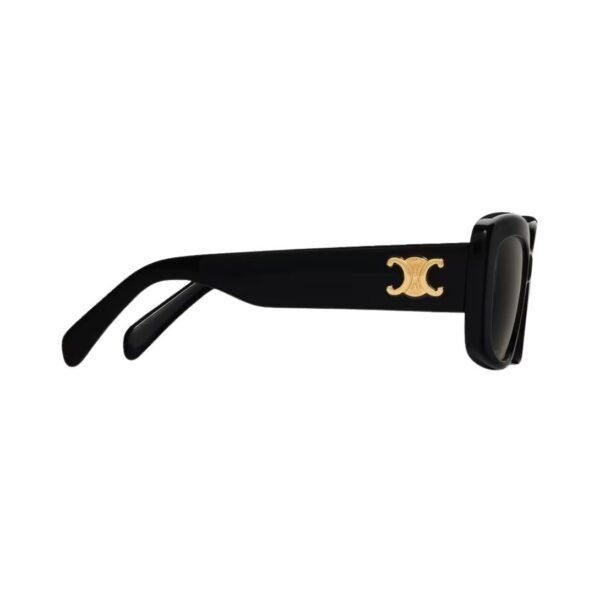 CELINE TRIOMPHE 04 SUNGLASSES IN ACETATE BLACK - Image 7