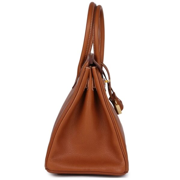 HERMÈS BIRKIN 30 FAUVE BARENIA FAUBOURG GOLD HARDWARE - Image 4