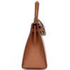 HERMÈS KELLY SELLIER 25 GOLD SWIFT AND ECRU TOILE PALLADIUM HARDWARE - Image 4