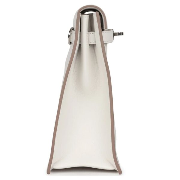 HERMÈS KELLY DANSE GRIS PALE SWIFT PALLADIUM HARDWARE - Image 4
