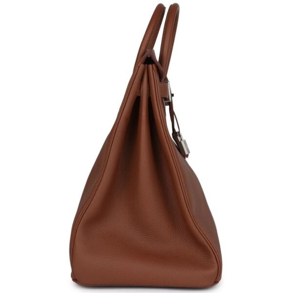 HERMÈS COUP DE SOLEIL BIRKIN HAC 40 GOLD TOGO PALLADIUM HARDWARE - Image 4