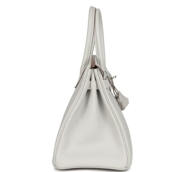 HERMÈS BIRKIN 30 GRIS PALE TOGO PALLADIUM HARDWARE - Image 4