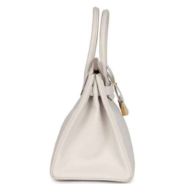 HERMÈS BIRKIN 30 GRIS PALE EPSOM GOLD HARDWARE - Image 4