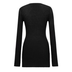 SAINT LAURENT MINI DRESS IN CROCHET KNIT
