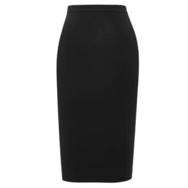 SAINT LAURENT PENCIL SKIRT IN RIBBED WOOL - Image 2