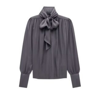 SAINT LAURENT BLOUSE IN SILK CHARMEUSE