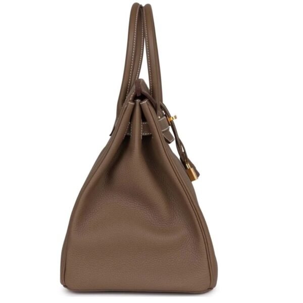 HERMÈS BIRKIN 35 ETOUPE TOGO GOLD HARDWARE - Image 4