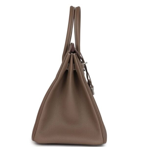 HERMÈS BIRKIN 35 ETOUPE TOGO PALLADIUM HARDWARE - Image 4
