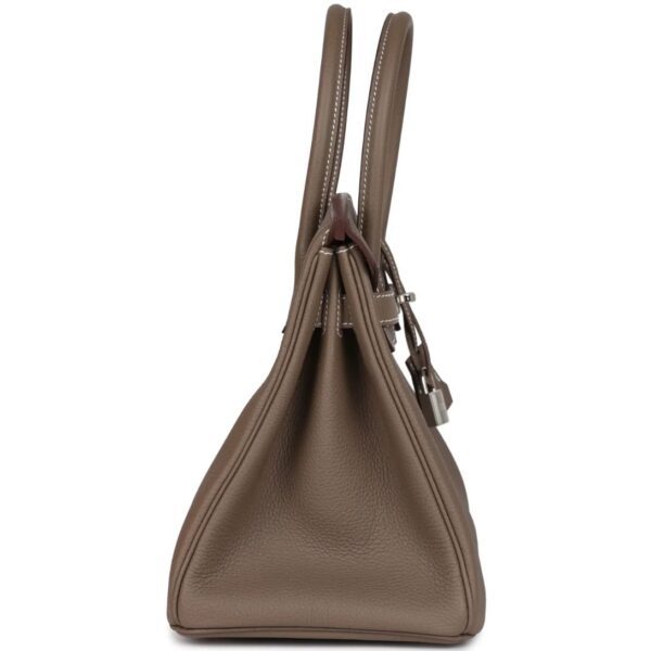 HERMÈS BIRKIN 30 ETOUPE TOGO PALLADIUM HARDWARE - Image 4