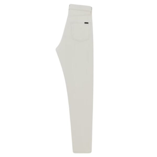 SAINT LAURENT SLIM FIT JEANS IN CHALK WHITE DENIM - Image 2