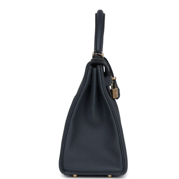HERMÈS KELLY RETOURNE 28 GRIS MISTY TOGO PERMABRASS HARDWARE - Image 4