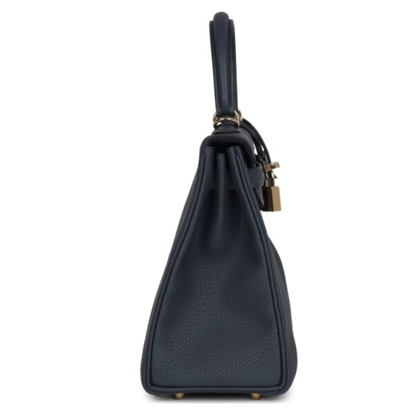 HERMÈS KELLY RETOURNE 25 GRIS MISTY TOGO PERMABRASS HARDWARE - Image 4