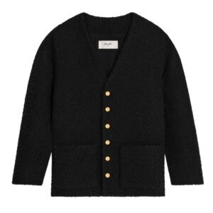 CELINE OVERSIZED JACKET IN CASHMERE NATTÉ IVOIRE