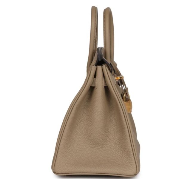 HERMÈS BIRKIN 25 BEIGE MARFA TOGO GOLD HARDWARE - Image 4