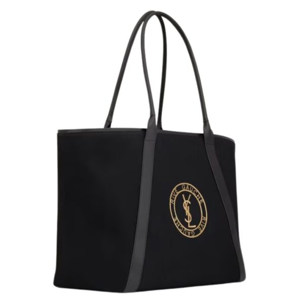 SAINT LAURENT RIVE GAUCHE TOTE BAG IN CANVAS - Image 4
