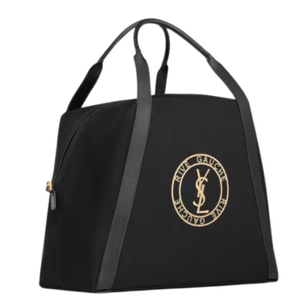 SAINT LAURENT RIVE GAUCHE BOWLING TOTE IN CANVAS - Image 4