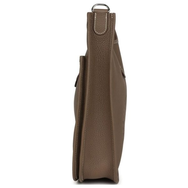 HERMÈS EVELYNE III PM ETOUPE CLEMENCE PALLADIUM HARDWARE - Image 4