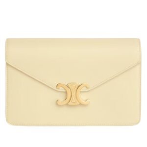 CELINE WALLET ON CHAIN MARGO IN SHINY CALFSKIN SUNLIGHT
