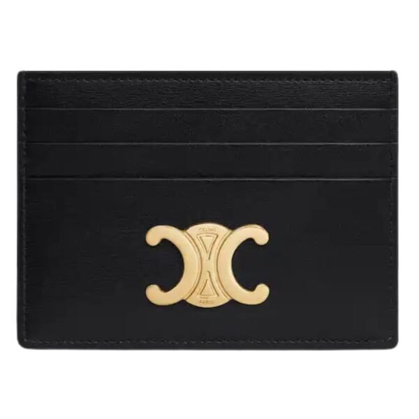 CELINE CARD HOLDER TRIOMPHE IN SHINY CALFSKIN RICE - Image 11