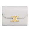 CELINE SMALL FLAP WALLET TRIOMPHE IN SHINY CALFSKIN PEBBLE - Image 13