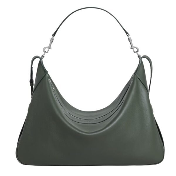 CELINE LARGE STRAP ROMY IN SUPPLE GRAINED CALFSKIN DARK ARMY