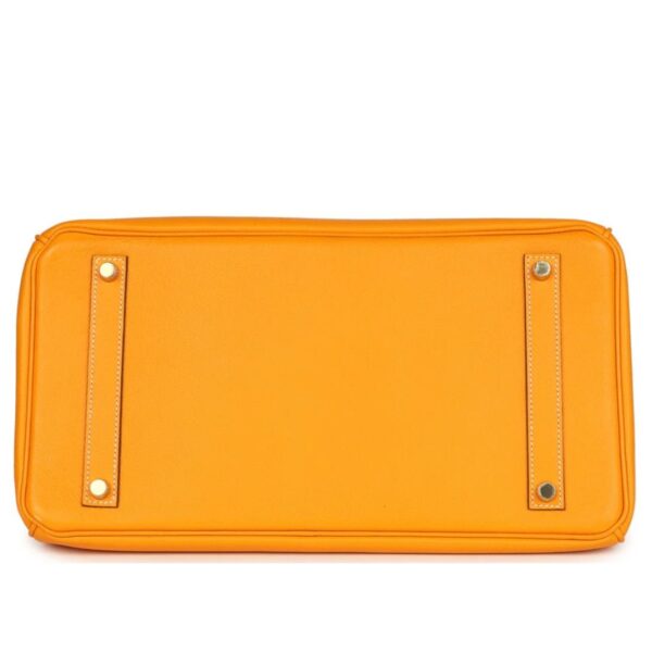 PRE-OWNED HERMÈS BIRKIN 35 JAUNE D'OR CANDY EPSOM PERMABRASS HARDWARE - Image 5