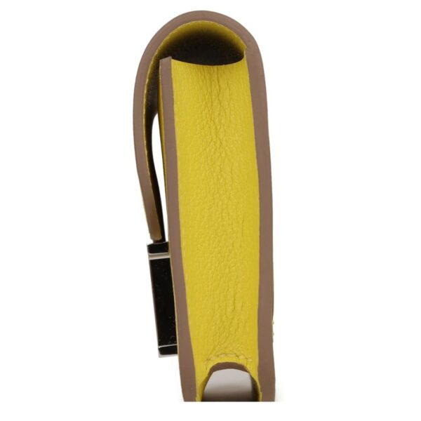 HERMÈS CONSTANCE SLIM WALLET LIME EVERCOLOR PALLADIUM HARDWARE - Image 5