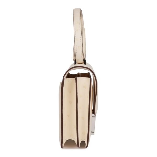 HERMÈS CONSTANCE 18 NATA OSTRICH PALLADIUM HARDWARE - Image 5