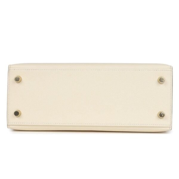 HERMÈS KELLY SELLIER 25 NATA EPSOM GOLD HARDWARE - Image 5