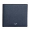 CELINE BI FOLD WALLET IN GRAINED CALFSKIN NAVY BLUE