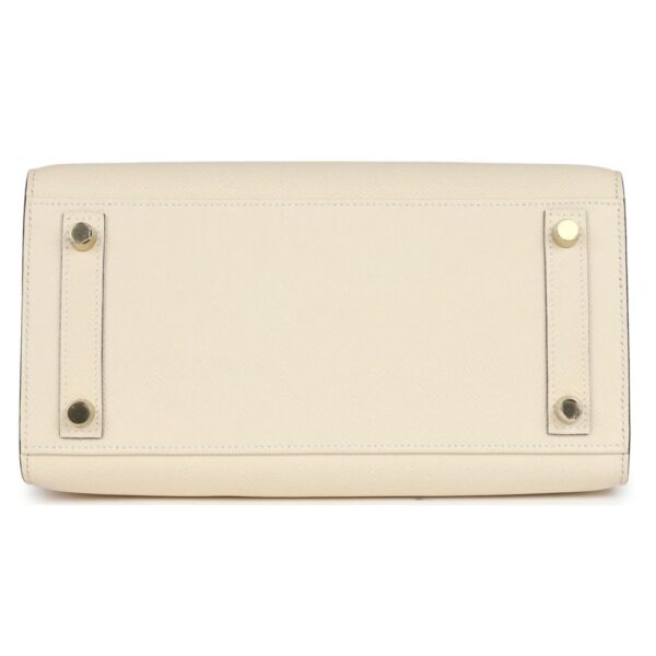 HERMÈS BIRKIN SELLIER 25 NATA EPSOM GOLD HARDWARE - Image 6