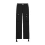 CELINE CARGO PANTS IN COTTON LINEN BLACK
