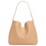 CELINE MEDIUM CAMILLE 16 SOFT BAG IN SMOOTH CALFSKIN LIGHT SAND