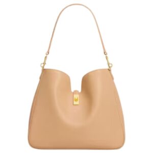 CELINE MEDIUM CAMILLE 16 SOFT BAG IN SMOOTH CALFSKIN LIGHT SAND