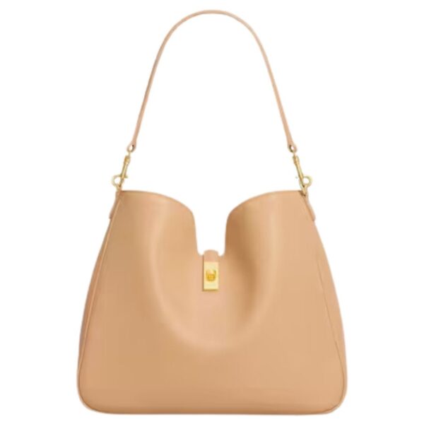 CELINE MEDIUM CAMILLE 16 SOFT BAG IN SMOOTH CALFSKIN LIGHT SAND