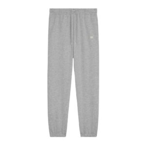 CELINE TRIOMPHE LOOSE TRACK PANTS IN COTTON AND CASHMERE GREY-OFF WHITE