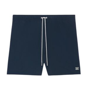 CELINE TRIOMPHE SWIM SHORTS IN NYLON NAVY