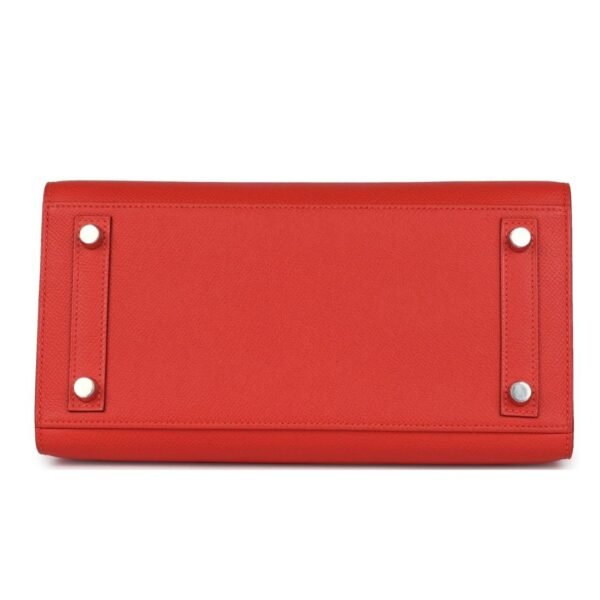 HERMÈS BIRKIN SELLIER 25 CAPUCINE EPSOM PALLADIUM HARDWARE - Image 5