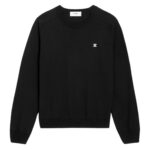 CELINE TRIOMPHE CREW NECK SWEATER IN WOOL BLACK